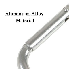 50PCS Aluminum Carabiner Key Chain Clips Hook 3″ Large D Shape Spring Snap Lot