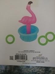 Lot of 2 Inflatable Pink Flamingo Cooler & Ring Toss Game 31.3” X 18” X 18” New