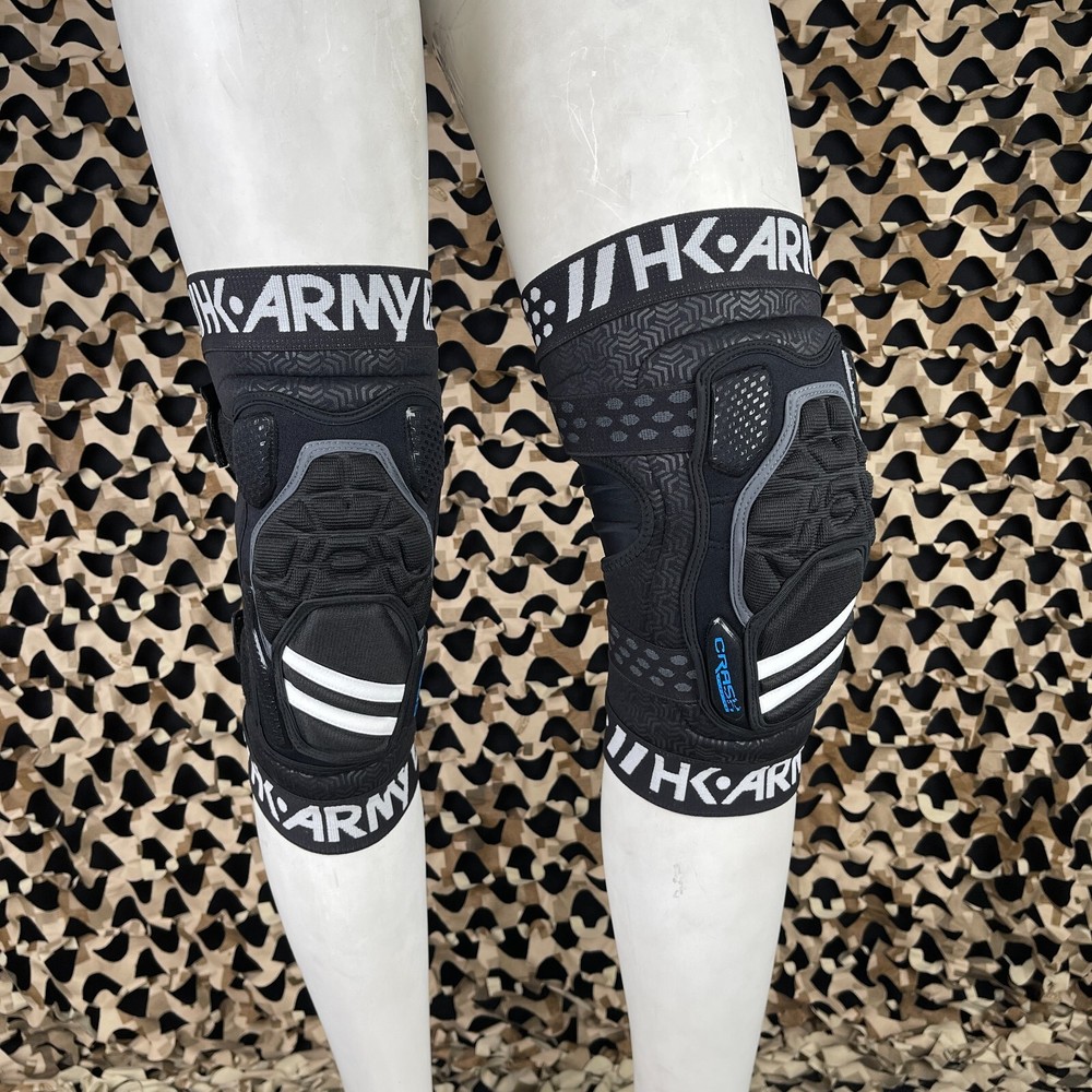 NEW HK Army Crash CTX Paintball Knee Pads – Black/Black – Medium