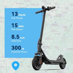 Used Electric Scooter Adult Folding E-Scooter 20KM Long Range Fast Speed w/ APP
