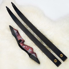PMZ 60″ Takedown Recurve Bow Set 20-60lbs Traditional Hunting Kit RH
