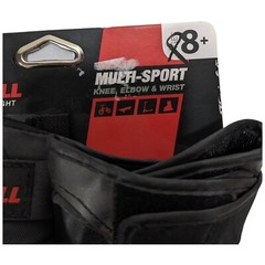 Wrist Knee Elbow Pads Multi Sport Eight Ball Kids 8+ Protective Pad Set Black