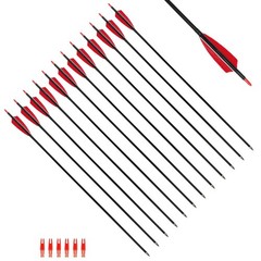 30 Carbon Arrows Hunting Arrows with 4 Shield Shaped Turkey Feathers Spine 400 f