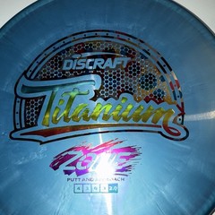 Discraft Titanium Zone Blue 176g 4 3 0 3 Putt & Approach Disc