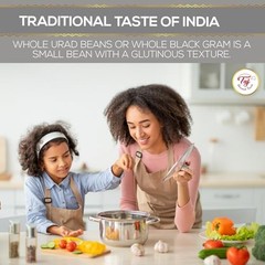 TAJ Urad Whole Dal | 4-Pounds | Black Gram