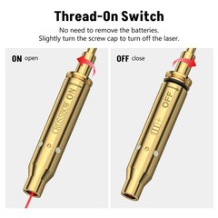 Crossbow Laser Bore Sight with On/Off Switch Red Laser Bow Archery Laser Sigh…