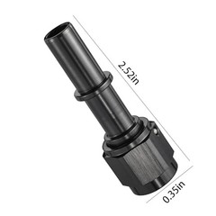3/8″ SAE Quick Disconnect to 6AN Female EFI Fuel Line Fitting, Aluminum