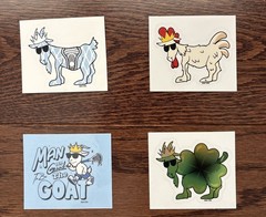 GOAT USA Stickers (Singles and Sets)*FREE SHIPPING*PICK YOUR OWN*NEW AND RARE*
