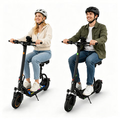8.5″ Electric Scooter for Adults with Seat, Max Speed 19 MPH, Range 17/25Miles