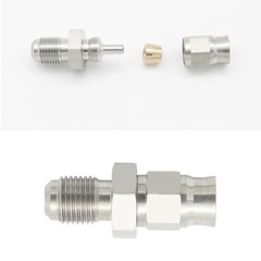M10 x 1.0 Male Metric to -3 AN AN3 Brake M10*1.0 Male to 3AN Female Natural