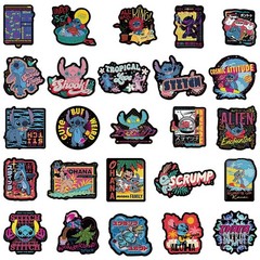 50PCS Cute Scrump Lilo & Stitch Stickers Waterproof Vinyl Decal Pack