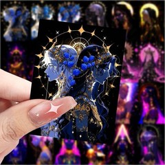 30Pcs Random Aesthetic Vintage Gothic Dark Romance Astrology Stickers Decals