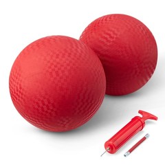 Amazon Basics 10-Inch Playground Kickball, 2-Pack 10″, 2 pack, Red