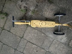 Vintage Yellow Honda Kick N Go Scooter Made in Japan 1970s