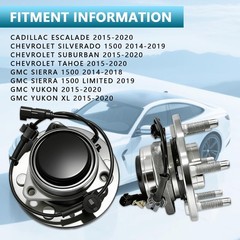 515159 Front RWD Wheel Bearing Hub Assembly Fit for 2014-2020 Cadillac Escala…