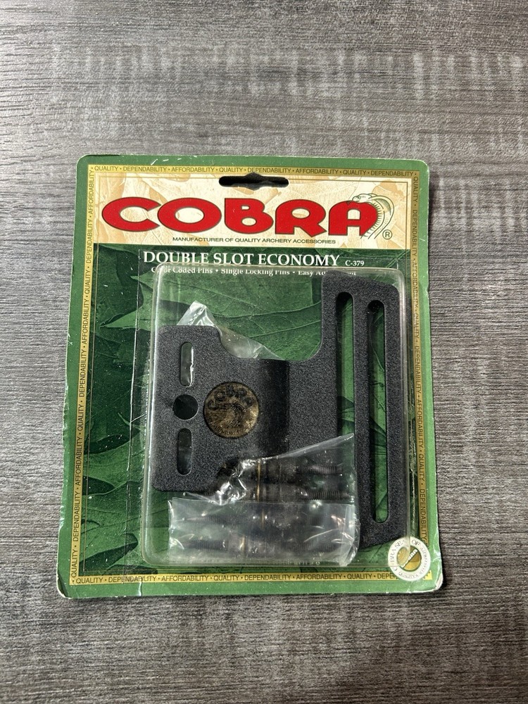 COBRA Double Slot Economy 4 Pin Archery Sight NIP Old Stock