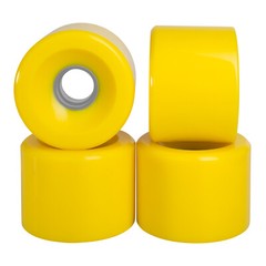 Cal 7 60mm 83A Cruiser Skateboard Yellow Wheels (4 Pcs) + ABEC-7 Bearings