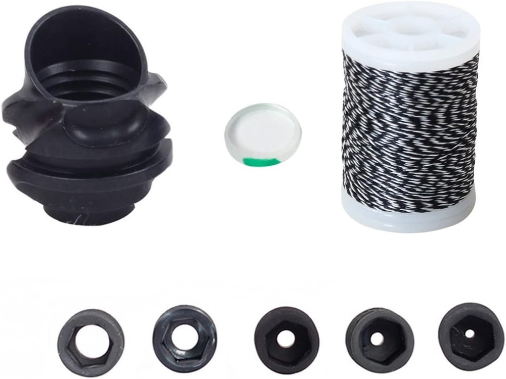 Archery 37/45 Hooed Degree Peep Sight Kit 6x 8x Clarifier and 5 Size Ape