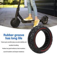 Scooter Solid Tire 10in 10×3 255×80 80/65‑6.5 Red Line Universal For