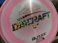 5X McBeth (OOP) ESP Buzzz-Swirly Purple & Green w Gold Holographic Hearts Foil