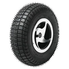 4-Pack Front Rear 9×3.50-4 Tire on Wheel for Mobility Scooter Wheelchair Mower