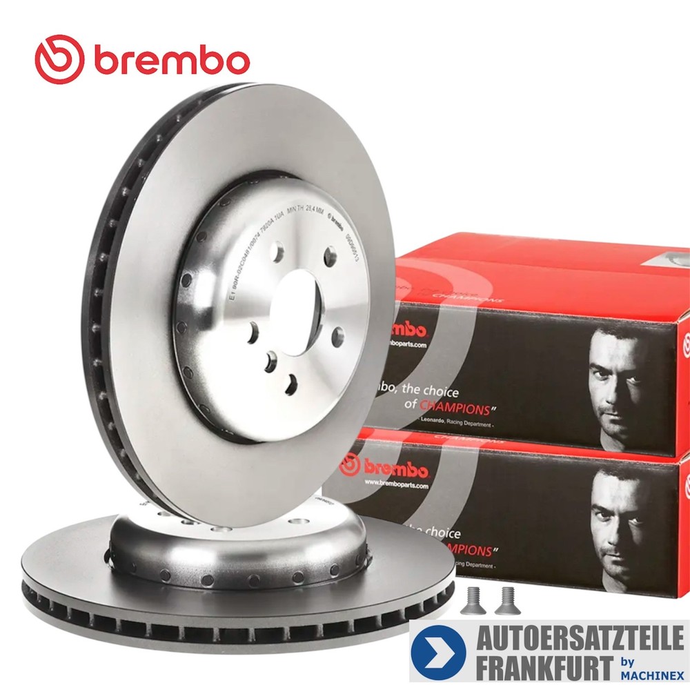2x BREMBO FRONT BRAKE DISCS BMW 3 / 5 / X3 X5 G20 / 21 G22 / 23 G30 / 31 G32 …