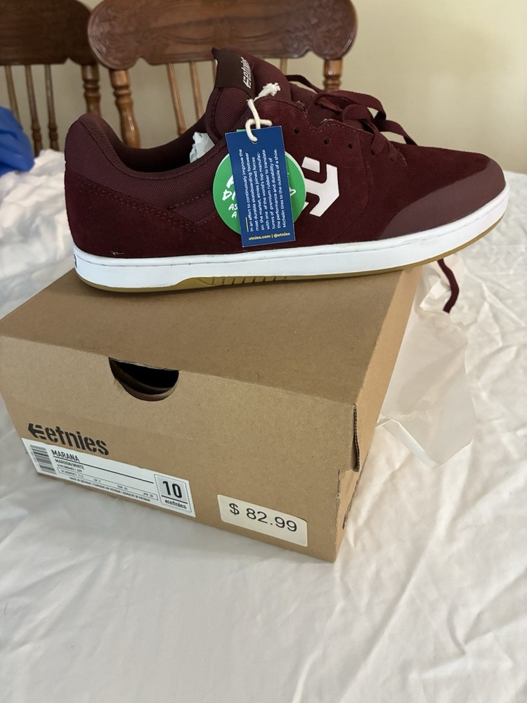 etnies Marana Red Skateboarding Shoes Men’s US 10 Medium (D)