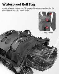 ILM Motorcycle Adventure Backpack Dirt Bike Portable Waterproof Bag for Men Wome