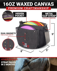 Disc Golf Bag | Frisbee Golf Bag | Easy to Carry | Lightweight Fits up to 10 Dis