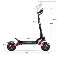 Tifgalop Electric Scooters Adult w/Seat 50MPH 6000W Off Road E-Scooter Folding