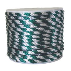 Koch Industries 5/8 in. D X 140 ft. L Green/White Solid Braided Poly Derby Rope