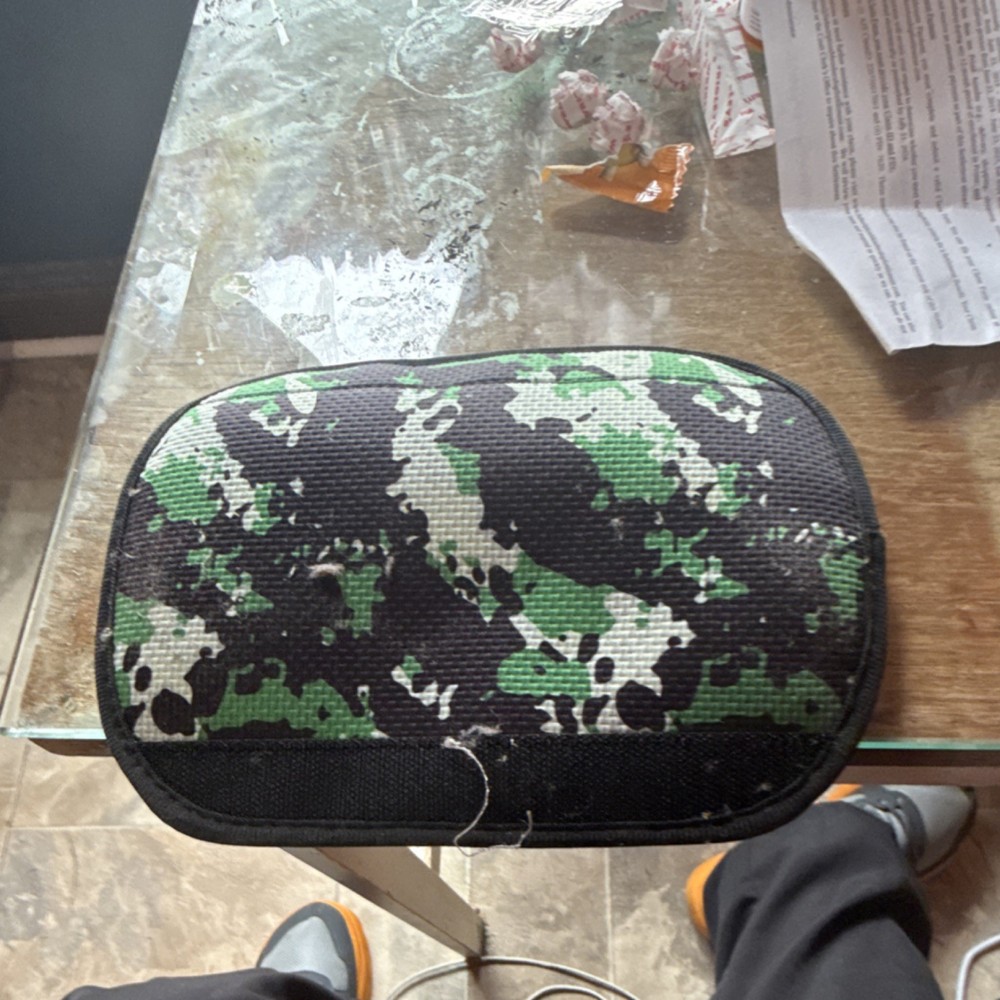 Camouflage Nylon English Horse Saddle Half Pad Black Green White