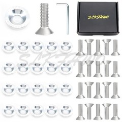 6063-T6 Hard Aluminum Alloy Fender Washer 20 Pieces CNC Precision silver