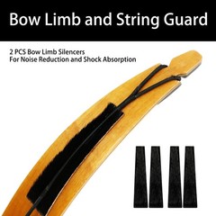 Luoyer 2 Pair Archery Bow Limb Silencers Stabilizers Shock Absorber Black