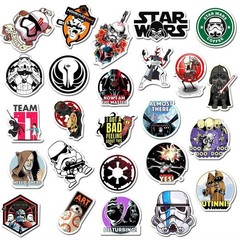 Mix 10/50 PCs StarWars Game Movie Graffiti Luggage Notebook Sticker-No Duplicate