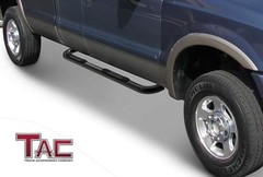 TAC Side Steps fit 2004-2008 Ford F150 Super Cab Pickup Truck 3″ Black Side