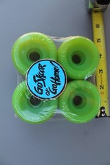 Neon Green 60mm Original 80’s Soft Cruiser Vintage Skateboard WHEELS – Set of 4