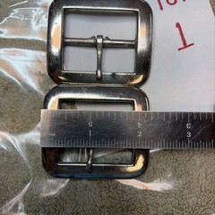 NORTH & JUDD MANUFACTURING CO. Set Of Two Buckles NOS 2 1/4 Across 1.5 Inside