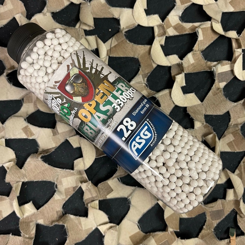 NEW ASG Open Blaster .28g Biodegradable Airsoft BB’s – 3,300 Rounds (19421)