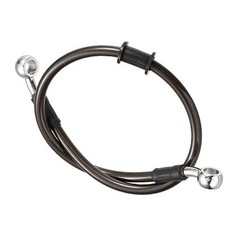50cm 19.69″ Motorcycle Braided Brake Clutch Oil 20 Inch Black Carbon Fiber