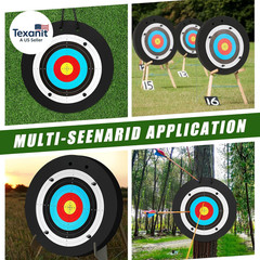 1 Pcs Foam Archery Target for Backyard, High-Density round Archery Bow Target wi