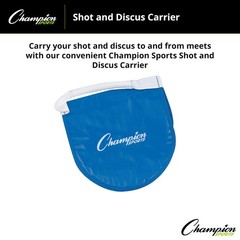 Champion Sports Blue Shot Discus Carrier Bag Heavy Duty Vinyl Handle