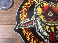 Spitfire Skateboard Wheels Cyclops Goat Pentagram Fire sticker Anti Hero Skate