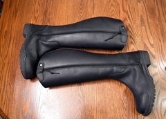 Middleburg, fleece lined Nubuck tall winter boots, black, 8