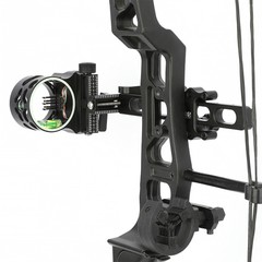 5 Pin Sight Compound Bow 4X 6X 8X Lens 0.019″ Fiber Adjustable Archery Hunting