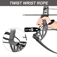 Archery Bow Sling Adjustable Wrist Sling Strap Braided Bow Sling for Compound…