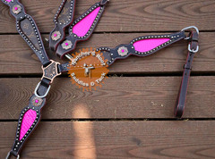 Western Horse Tack Set | Pink With Brown Tack set