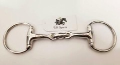 EGGBUTT Snaffle Horse Bit Lozenge Fat Double Joint Oval Link Stainless Steel New