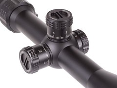 JTS 6-24×50 Shadow Series FFP Riflescope, .1 MRAD, 30mm Tube