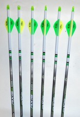 @NEW@ 6 Easton Axis 5mm 340 Carbon Hunting Arrows! Dip/Crested & Blazer Vanes